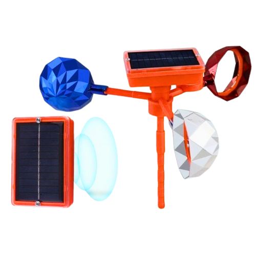 Ahuyentador de Pájaros Solar 360° con Sonido y Luz Reflectante