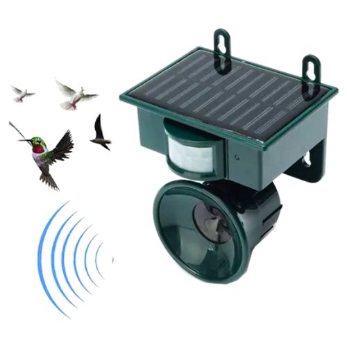 Ahuyentador Solar de Aves Ultrasónico Potente